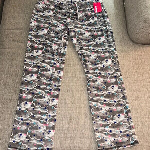 NWT cloud design pajamas pants size large